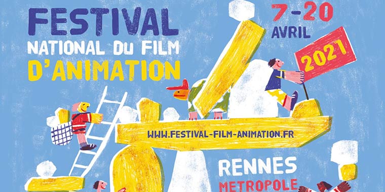 Affiche Festival national du film d'animation par Emilie Pigeard