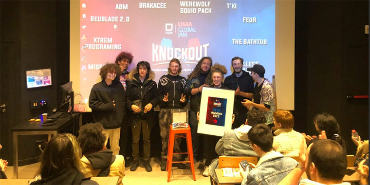 Photo de l'équipe ABM Game Jam 2023