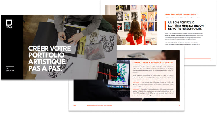 Preview du guide portfolio 