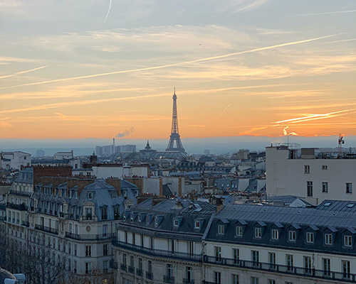 Vue de Paris depuis les toits